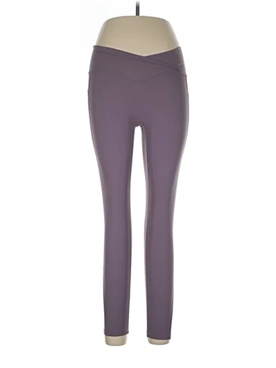 Pre-owned Halara Yoga Pants In Purple