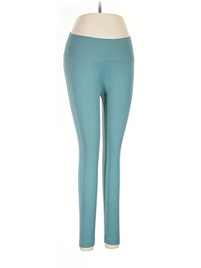 Pre-owned Halara Yoga Pants In Teal