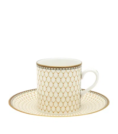 Halcyon Days Antler Trellis Coffee Cup And Saucer