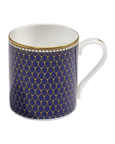 Halcyon Days Antler Trellis Mug In Blue