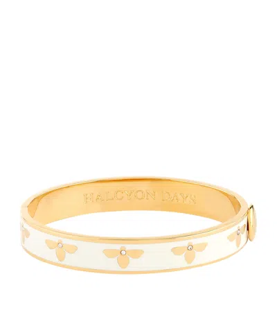 Halcyon Days Bee Bangle In Beige