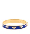 Halcyon Days Bee Bangle In Blue
