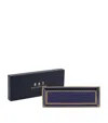 Halcyon Days Bone China Antler Print Trinket Tray In Navy