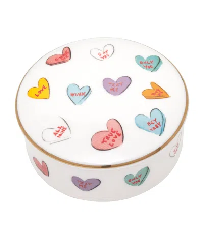 Halcyon Days Bone China Only You Trinket Box