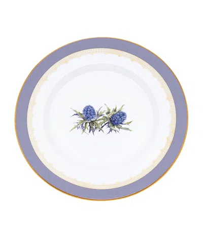 Halcyon Days Castle Of Mey Thistle Plate In Purple