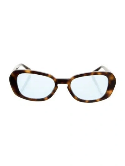 Pre-owned Halcyon Days Cat-eye Tinted Sunglasses In Brown