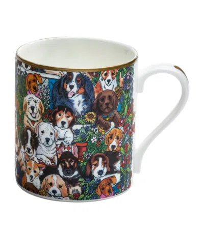 Halcyon Days Dog Print Mug In Multi