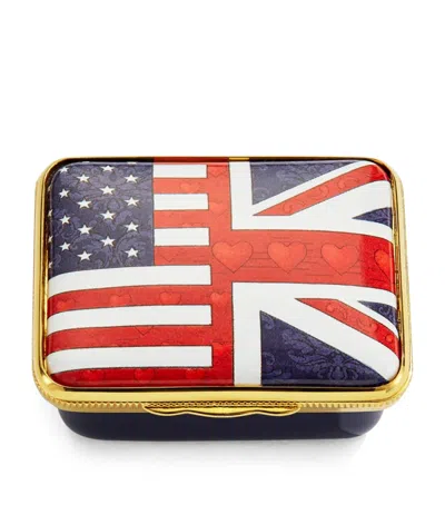 Halcyon Days Enamel A Very Special Relationship Box In Multi