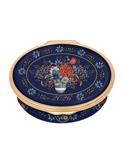 Halcyon Days Enamel Annual Year 2026 Box In Blue