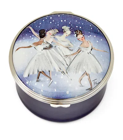 Halcyon Days Enamel Waltz Of The Snowflakes Musical Box