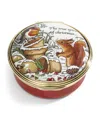 Halcyon Days Enamel Woodland In The Snow Box In Multi