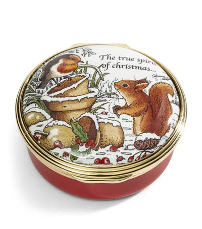 Halcyon Days Enamel Woodland In The Snow Box