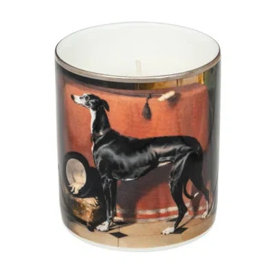 Halcyon Days Eos (dog) Unlidded Candle In Black;brown;red