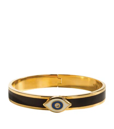 Halcyon Days Evil Eye Bangle In Black