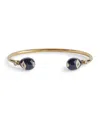 Halcyon Days Evil Eye Torque Bangle In Blue