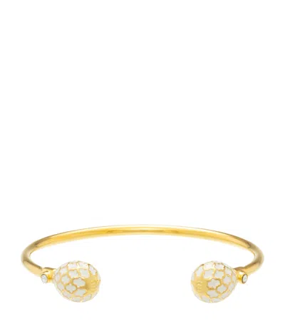 Halcyon Days Gold-plated Agama Torque Bracelet