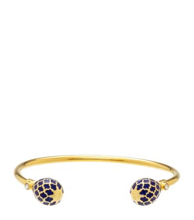 Halcyon Days Gold-plated Agama Torque Bracelet
