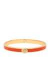 Halcyon Days Gold-plated Pave Button Bangle