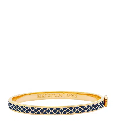 Halcyon Days Gold-plated Enamel Salamander Bangle