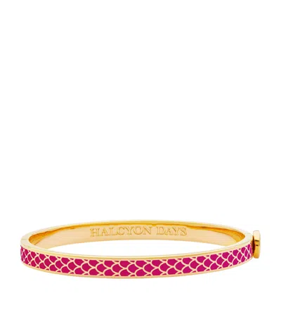 Halcyon Days Gold-plated Enamel Salamander Bangle