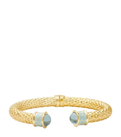 Halcyon Days Gold-plated Minoan Torque Bracelet