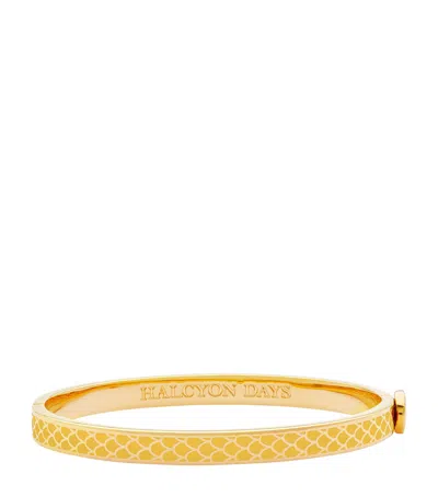 Halcyon Days Gold-plated Salamander Bangle In Yellow