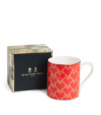 Halcyon Days Hearts Trellis Mug
