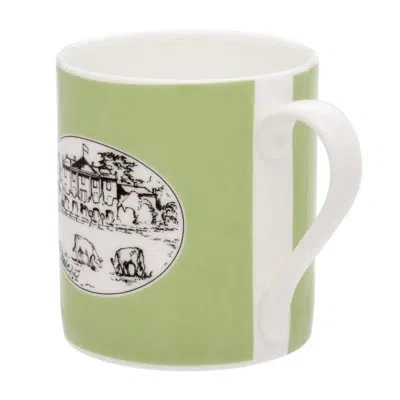 Halcyon Days Highgrove Handmade Bone China Coffee Mug In Green