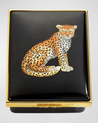 Halcyon Days Leopard "spots" Box In Multi