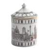 Halcyon Days London Icons Lidded Candle In White