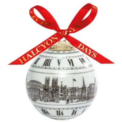 Halcyon Days London Icons Ornament In Black;white