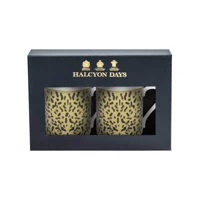 Halcyon Days Mugs Bone China Coffee Mug In Brown;yellow