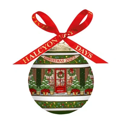 Halcyon Days Ornaments  No Pattern Ball Ornament In Green