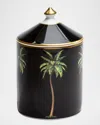 Halcyon Days Palm Black Jasmine Lidded Candle In Black