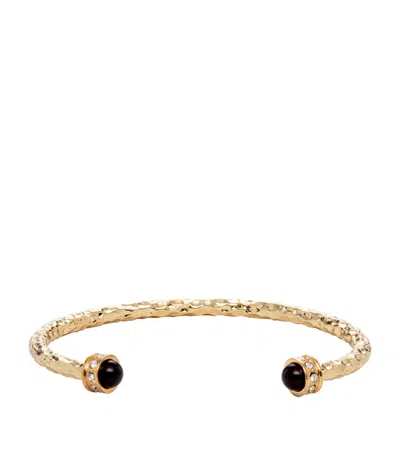 Halcyon Days Salamander Torque Bangle In Black