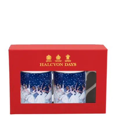 Halcyon Days Waltz Of The Snowflakes Mug In Blue