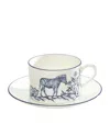 Halcyon Days X Nina Campbell Serengeti Teacup And Saucer