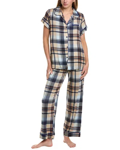 Hale Bob 2pc Pajama Pant Set In Blue