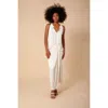 Hale Bob Adaline Draped Solid Jersey Skirt In White