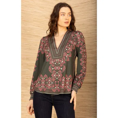 Hale Bob Addisyn Jersey Top In Brown