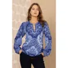 Hale Bob Addyson Jersey Top In Blue