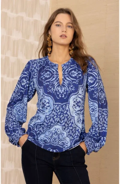 Hale Bob Addyson Jersey Top In Blue
