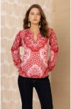 Hale Bob Addyson Jersey Top In Pink