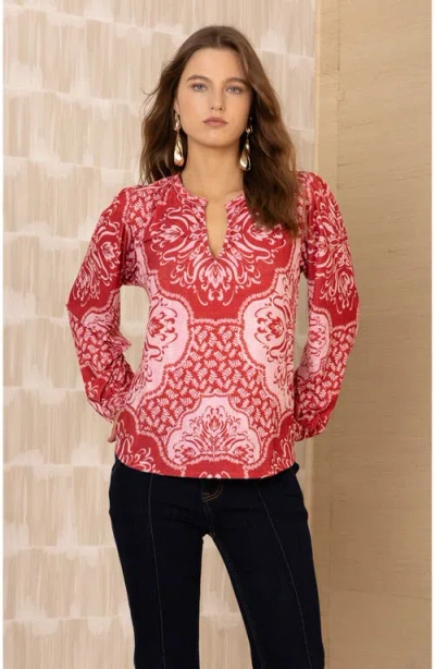 Hale Bob Addyson Jersey Top In Pink