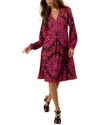 Hale Bob Adley Midi Dress In Pink