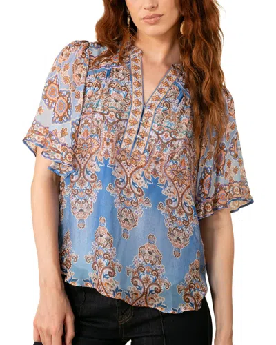 HALE BOB HALE BOB ADRIANA SILK-BLEND BLOUSE