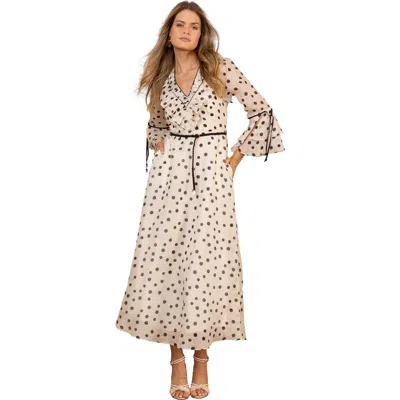 Hale Bob Aiyana Organza Maxi Dress In Gold