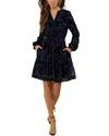 Hale Bob Alexa Silk-blend Mini Dress In Blue