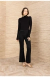 Hale Bob Alexia Suede Studs Pant In Black