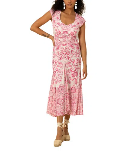 Hale Bob Alia Midi Dress In Pink